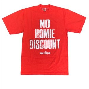 NO HOMIE DISCOUNT ORANGE T-SHIRT